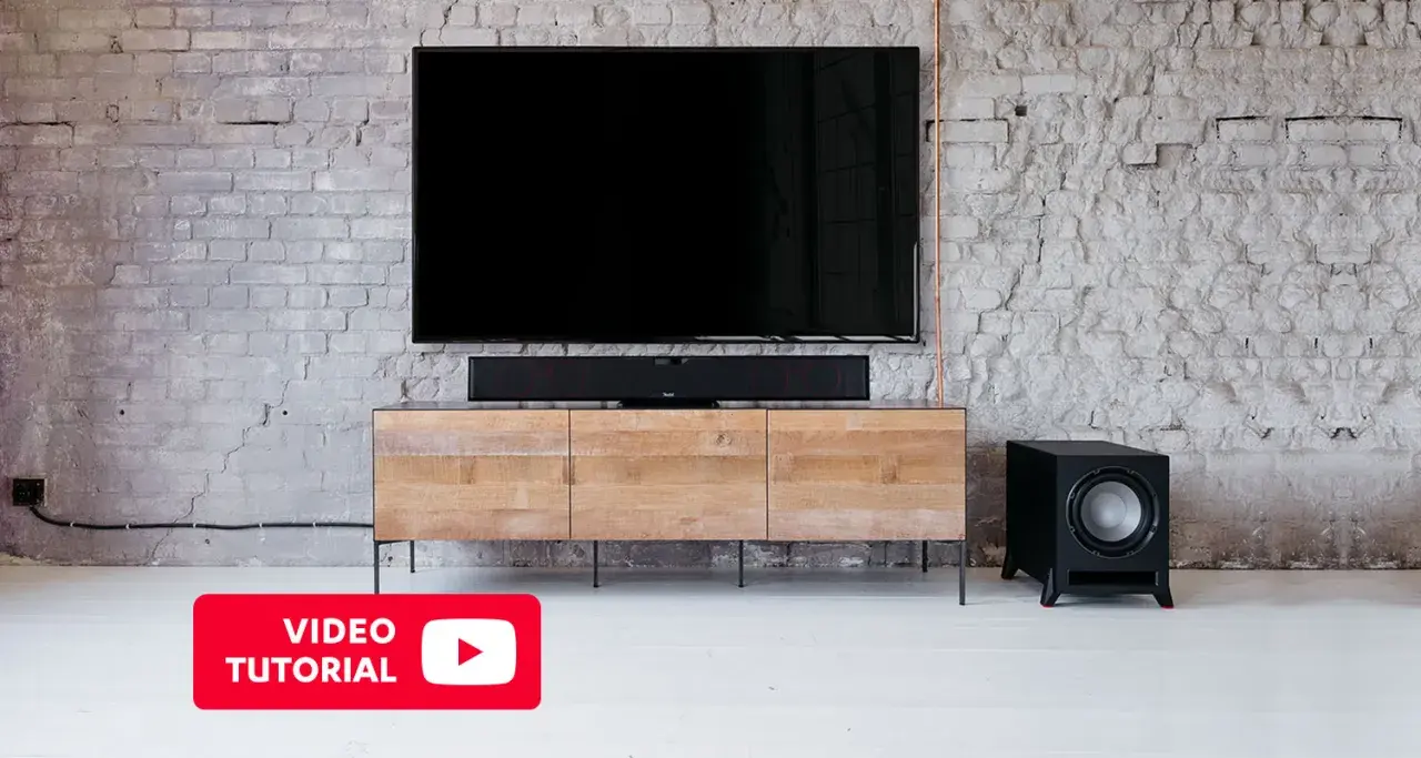 Branchement caisson de basse sur enceinte active. Tutoriel vidéo pour optimiser votre son.