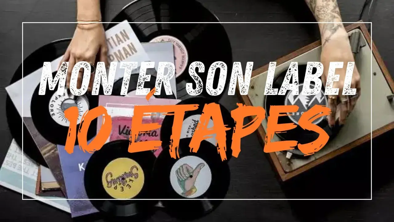 Des vinyles et une platine pour vous aider à créer un label de musique en ligne. 10 étapes pour lancer votre projet.