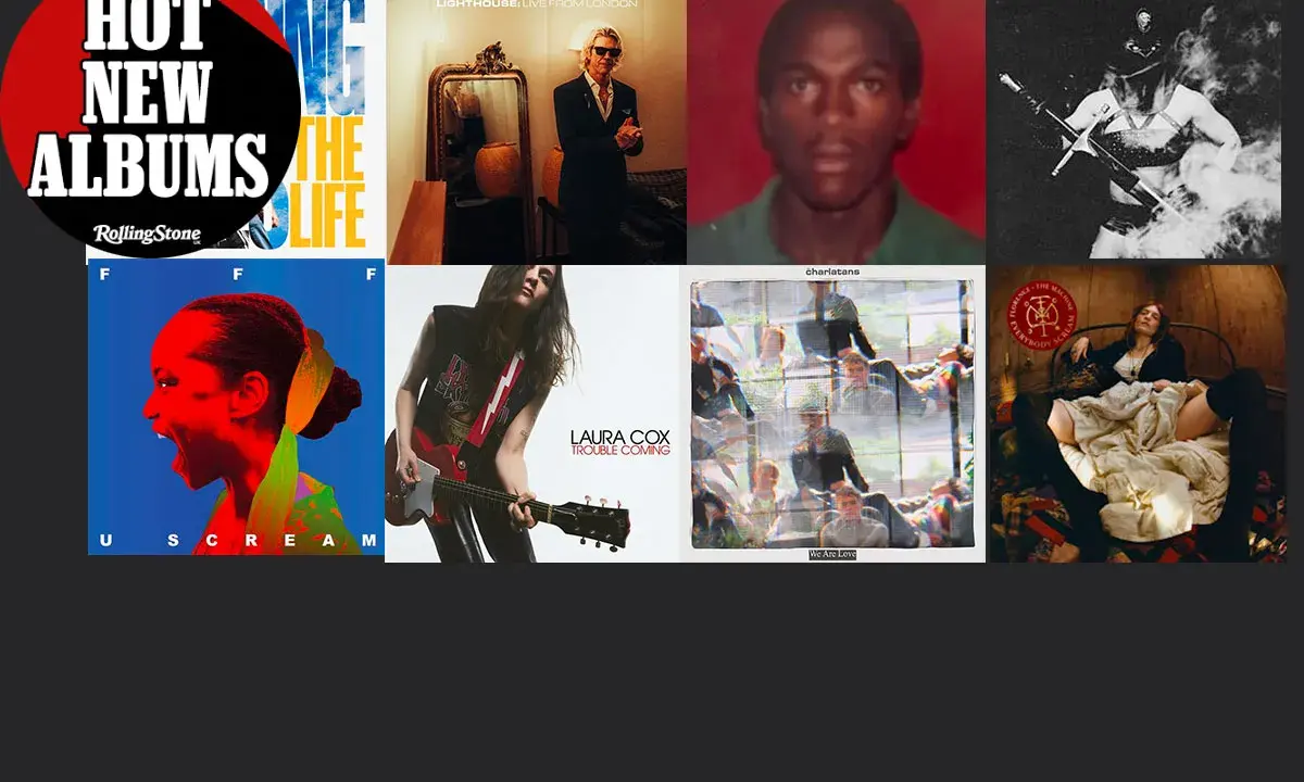 Découvrez la **sortie album de la semaine** avec des visuels variés : Florence + The Machine, Duff McKagan, Laura Cox et plus.