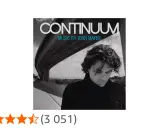 Pochette de l'album "Continuum" de John Mayer, avec le chanteur en gros plan sous un pont.