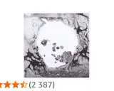 Pochette de l'album "A Moon Shaped Pool" de Radiohead, avec un design abstrait en noir et blanc.