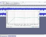 Interface d'un logiciel audio montrant une courbe d'égalisation (eq vst) ajustée pour modifier le son.