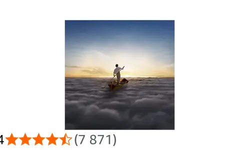 Un homme rame dans un bateau sur une mer de nuages, naviguant sur une **endless river** sous un ciel de crépuscule.