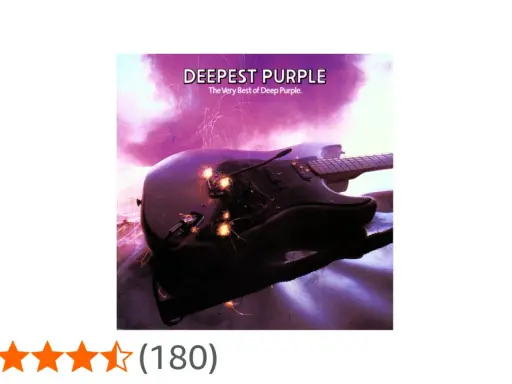 Pochette de l'album "Deepest Purple", une guitare électrique sombre sur fond violet avec des étincelles.
