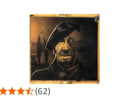 Portrait d'un homme au béret, style Emile Jacotey, avec un paysage sombre en arrière-plan.