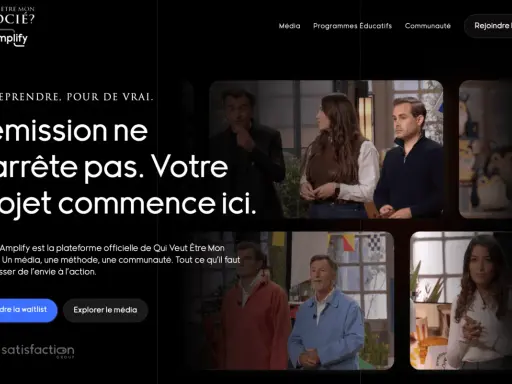 Rejoindre un groupe de musique ? Non, ici c'est pour rejoindre Amplify, la plateforme qui transforme vos projets en réalité.
