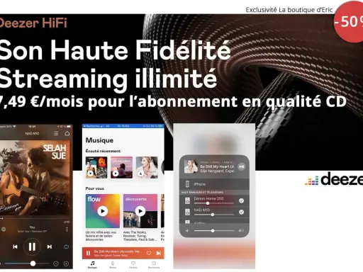 Deezer HiFi : son haute fidélité en qualité CD, streaming illimité pour 7,49€/mois. Profitez de Deezer lossless.