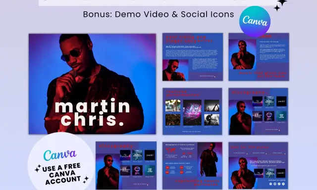 Press kit artiste : Martin Chris, pop star, discographie, performances et statistiques d'audience.