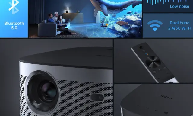 Connectez votre enceinte Bluetooth au vidéoprojecteur pour une expérience immersive. Profitez du son de votre film avec une qualité optimale.