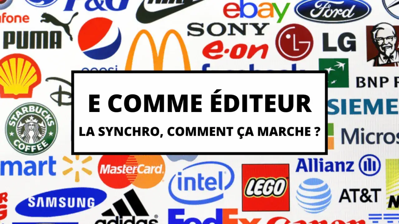E comme éditeur : une plongée dans le monde de la publishing musique, entouré de logos célèbres.